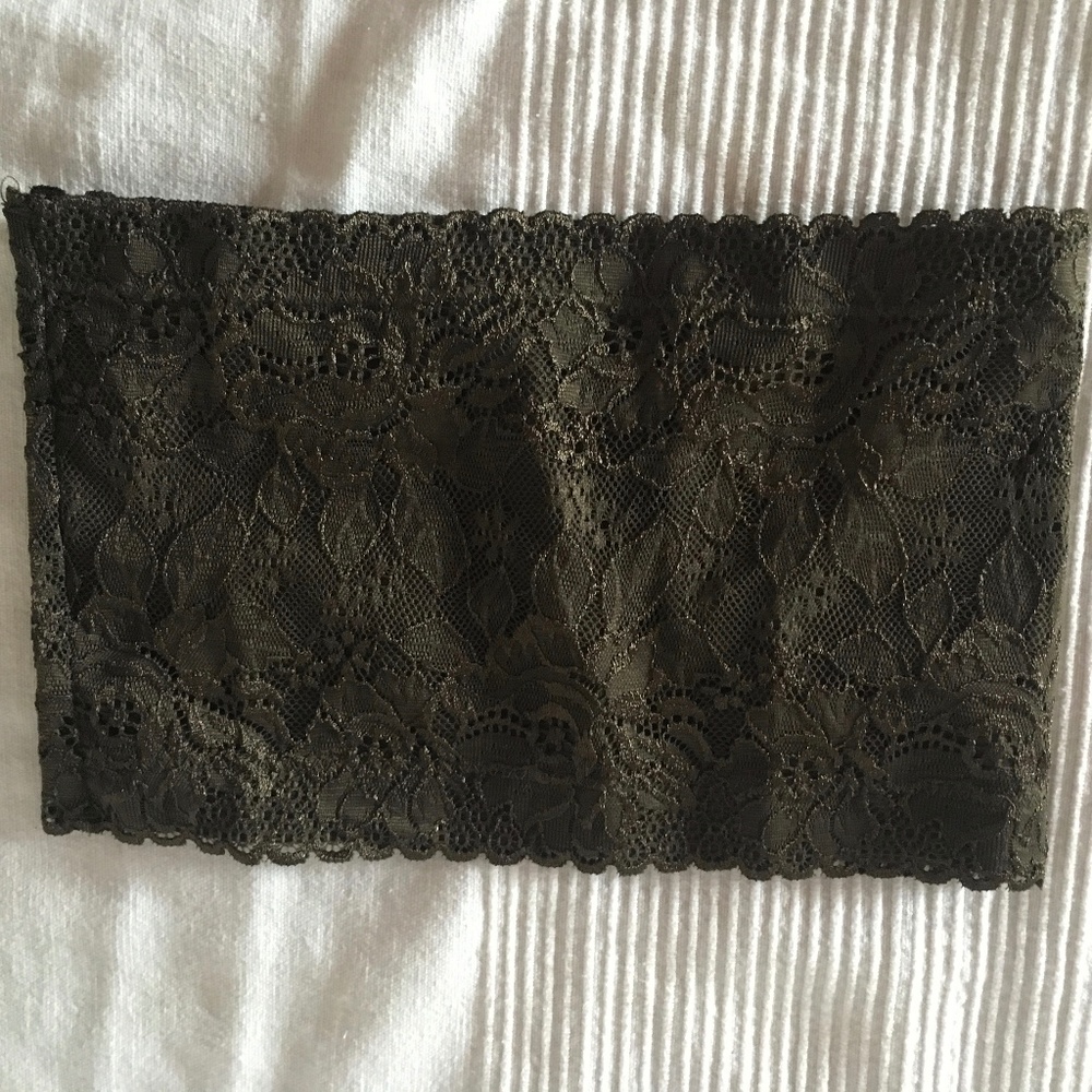 🐥🧚‍♀️ Soft Lace Strapless Tight Crop Bandeau